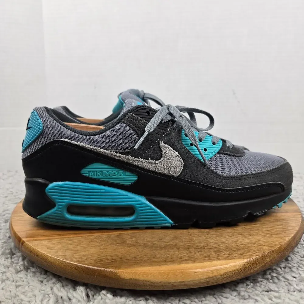 Nike Mens 10.5 Air Max 90 Cool Grey Dusty Cactus Black Daily Sneaker DM0029-013
